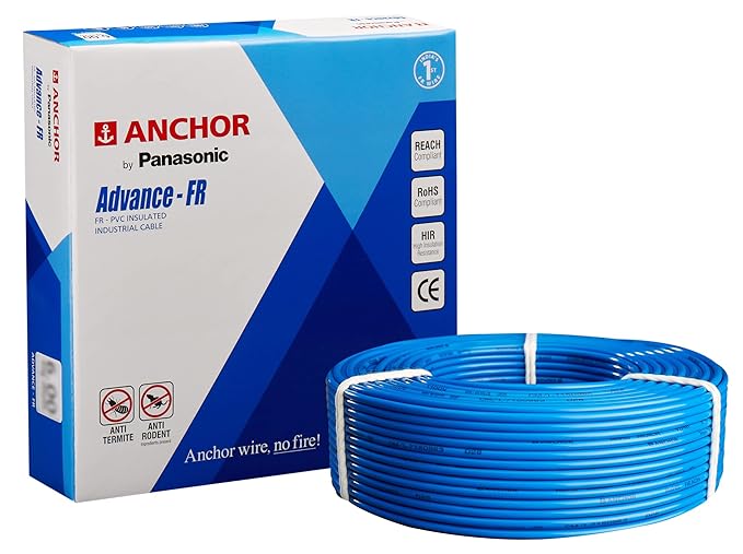 Anchor By Panasonic Advance FR Electrical wire 90 metres [0.75 sq. mm, Blue]